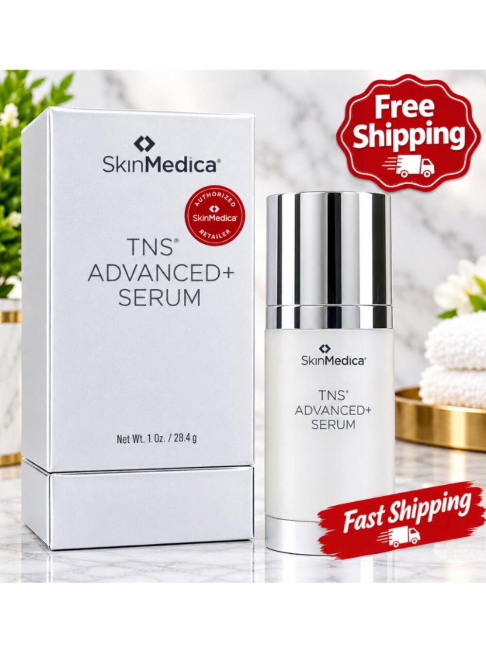 SkinMedica TNS advanced serum, 1 oz Exp 2027, New sealed- FreeShipping